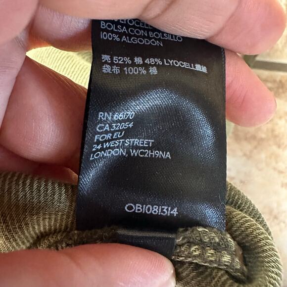 Anthropologie Pilcro‎ Lea Utility Mini Skirt Military Olive Green Size Small - Picture 6 of 12